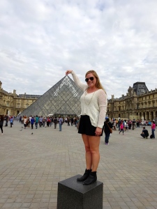 Being a typical tourist with Le Louvre :)
