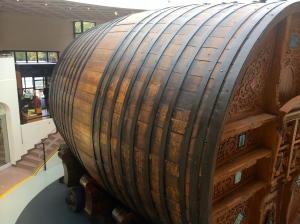 View of the barrel from the back